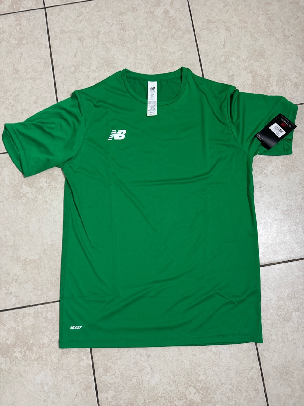 New Balance Men's Green Short Sleeve Athletic Tee